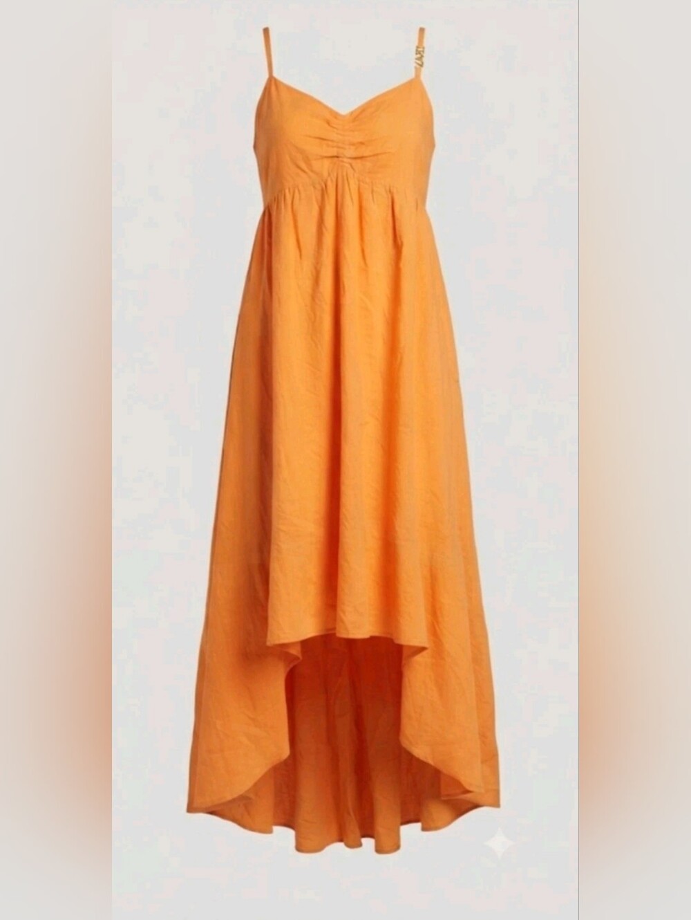KARL LAGERFELD Paris Tencel Midi Dress Orange Size 14 NWT